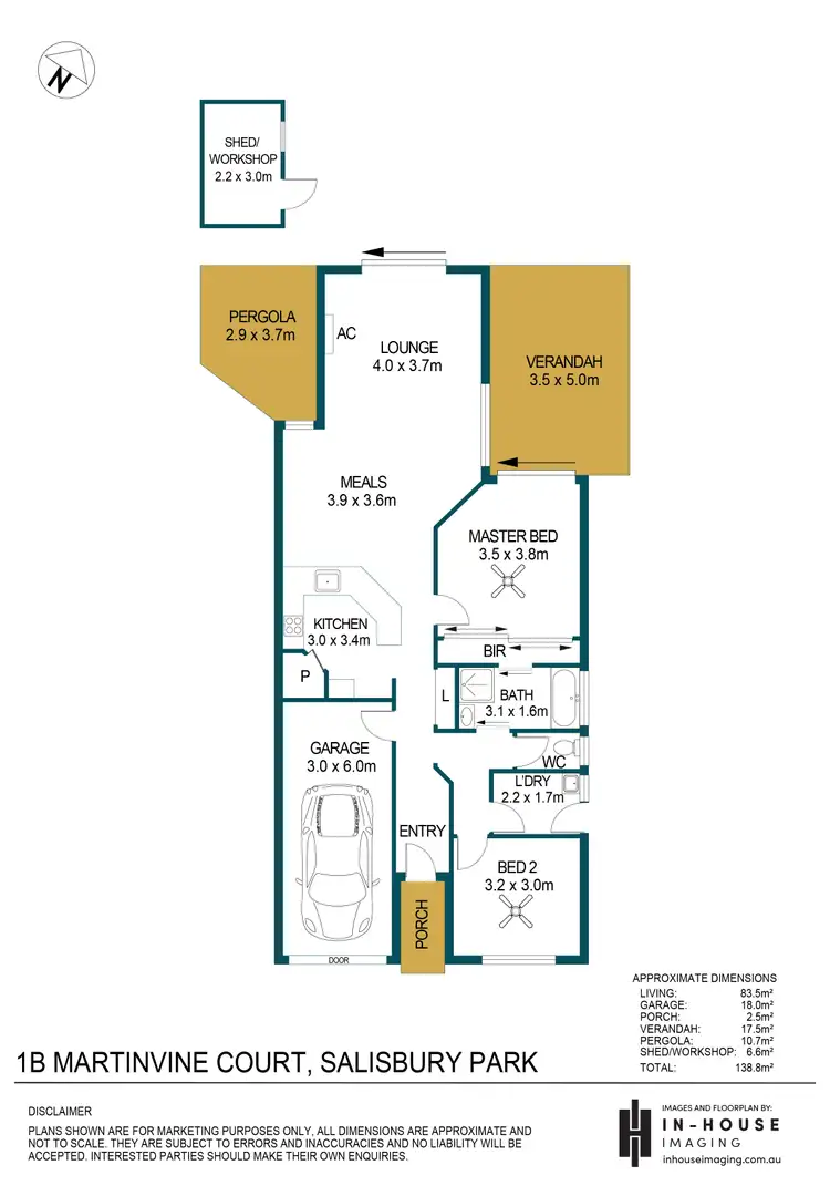 Floorplan of Homely house listing, 1B Martinvine Court, Salisbury Park SA 5109
