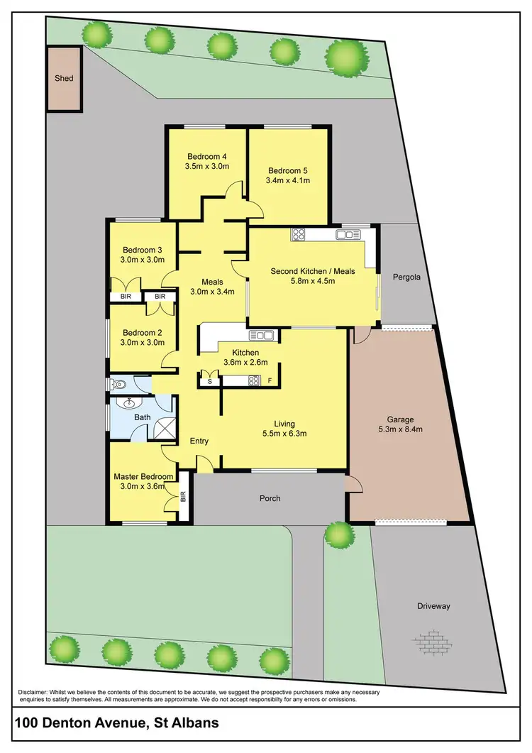 Floorplan of Homely house listing, 100 Denton Avenue, St Albans VIC 3021