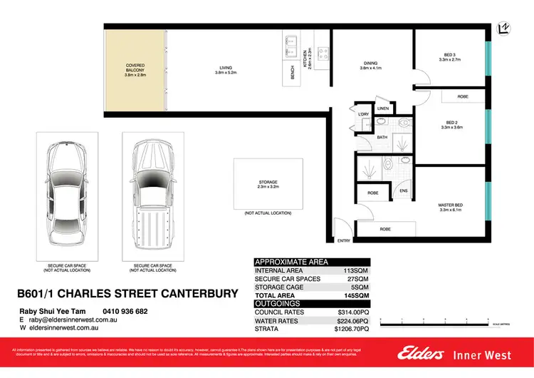 Floorplan of Homely apartment listing, B601/1 Charles Street, Canterbury NSW 2193
