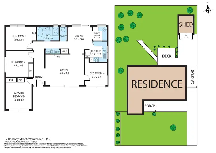 Floorplan of Homely house listing, 12 Romney Street, Wendouree VIC 3355