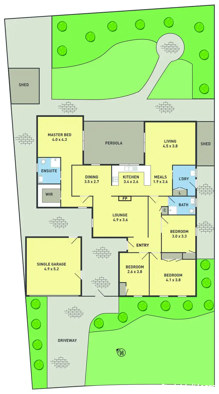 Floorplan of Homely house listing, 8 Finlay Close, Gladstone Park VIC 3043