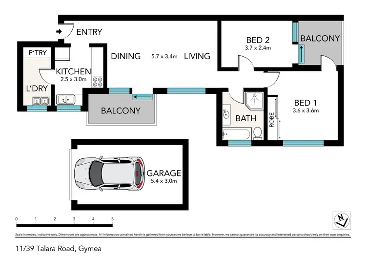 Floorplan of Homely unit listing, 11/39 Talara Road, Gymea NSW 2227