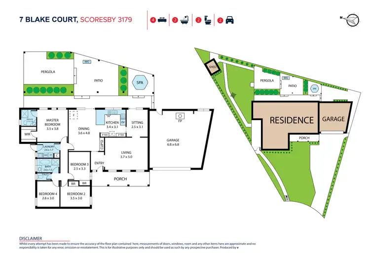 Floorplan of Homely house listing, 7 Blake Court, Scoresby VIC 3179