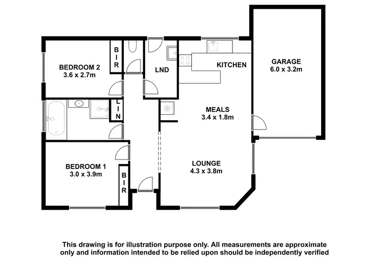 Floorplan of Homely unit listing, 3/212 COMMERCIAL STREET EAST, Mount Gambier SA 5290