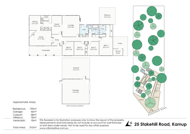 Floorplan of Homely rural property listing, 25 Stakehill Road, Karnup WA 6176