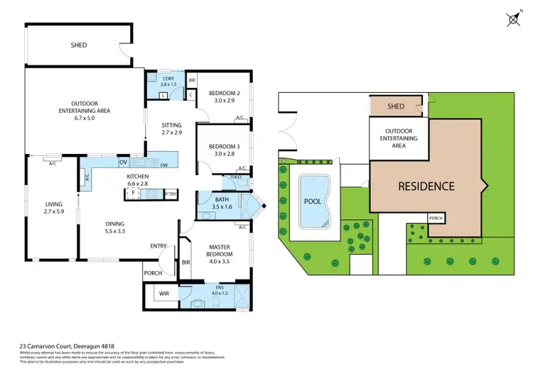 Floorplan of Homely house listing, 23 Carnarvon Court, Deeragun QLD 4818