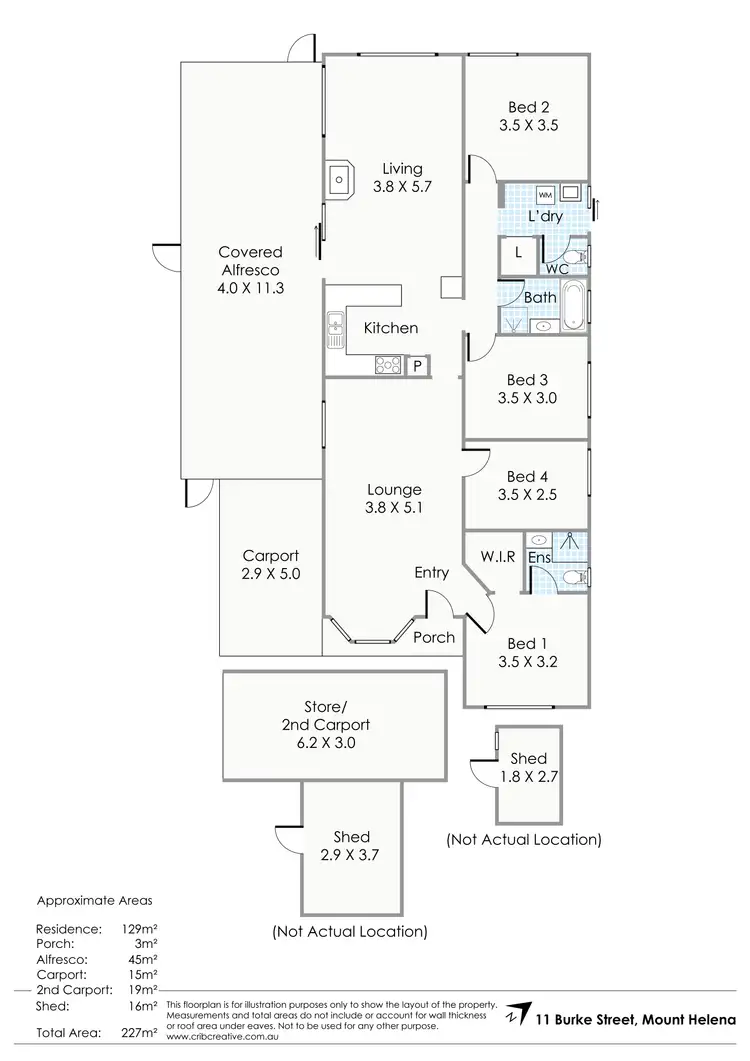 Floorplan of Homely house listing, 11 Burke Street, Mount Helena WA 6082