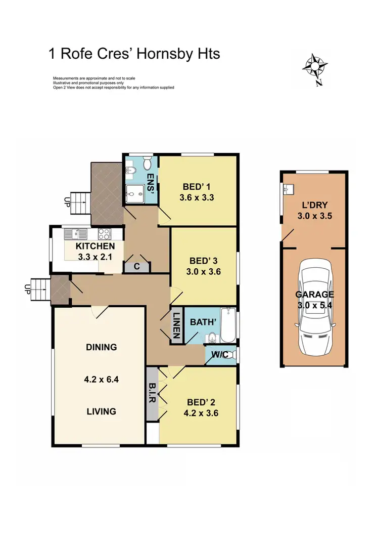 Floorplan of Homely house listing, 1 Rofe Crescent, Hornsby Heights NSW 2077