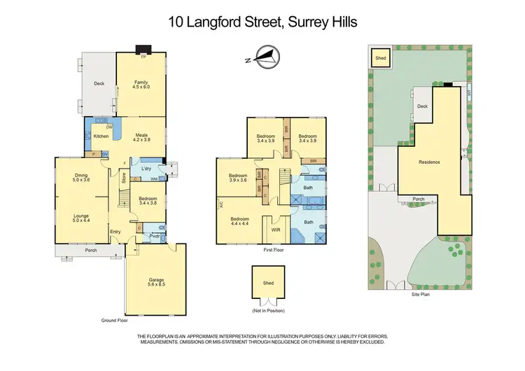 Floorplan of Homely house listing, 10 Langford Street, Surrey Hills VIC 3127