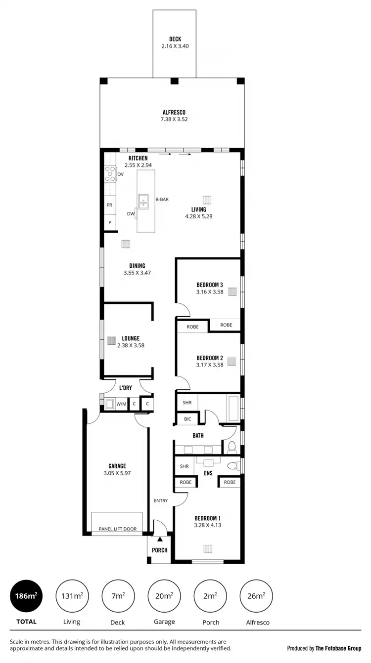 Floorplan of Homely house listing, 43 Princes Road, Greenacres SA 5086