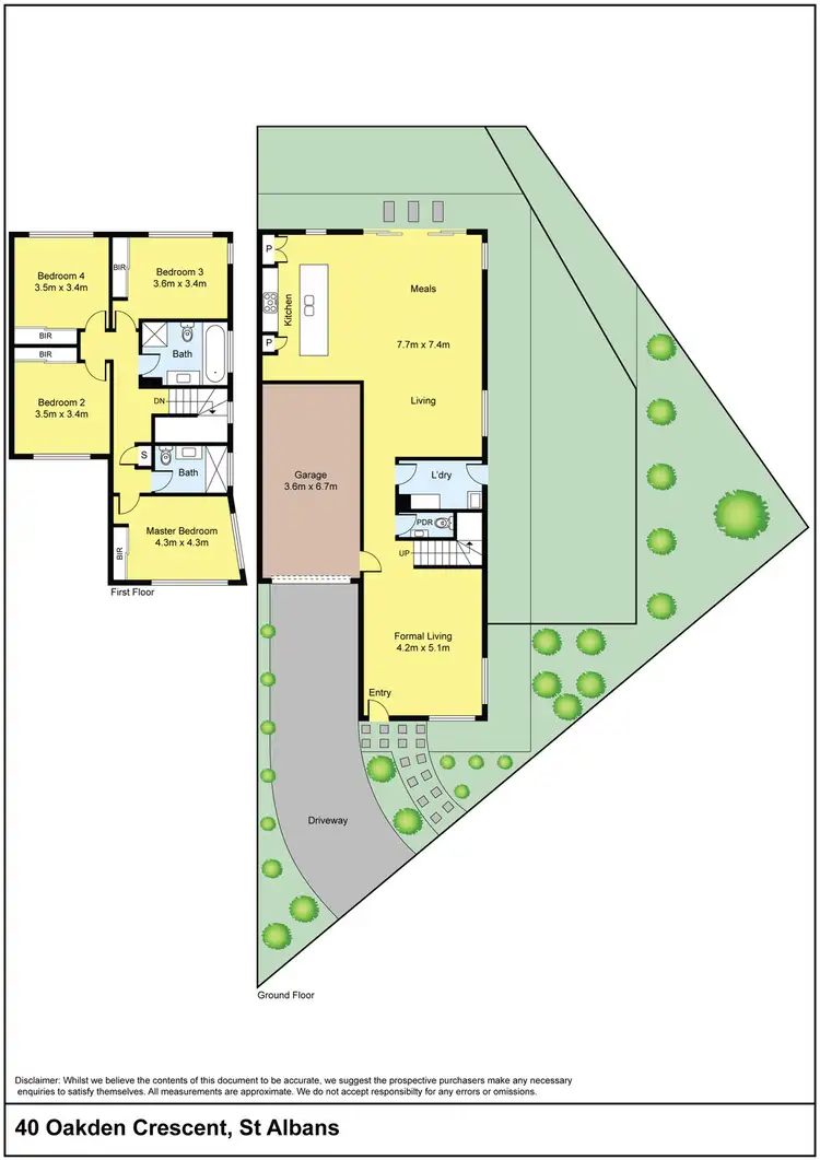 Floorplan of Homely house listing, 40 Oakden Crescent, St Albans VIC 3021