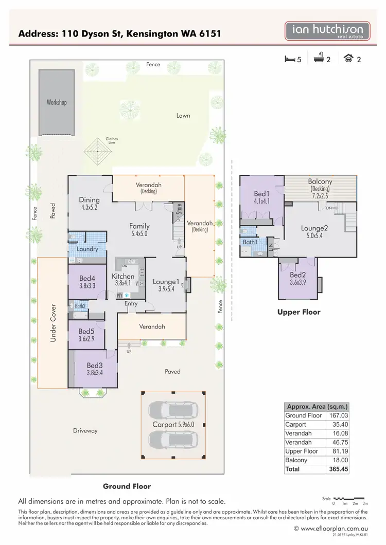 Floorplan of Homely house listing, 110 Dyson Street, Kensington WA 6151