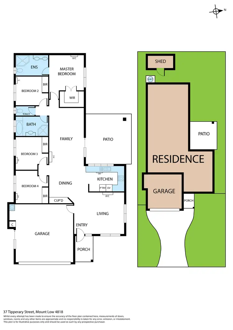 Floorplan of Homely house listing, 37 Tipperary Street, Mount Low QLD 4818