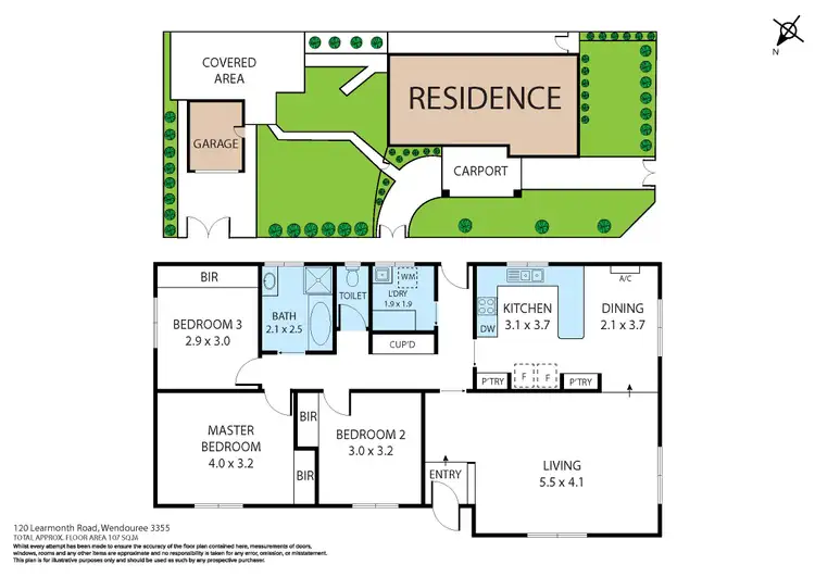 Floorplan of Homely house listing, 120 Learmonth Road, Wendouree VIC 3355