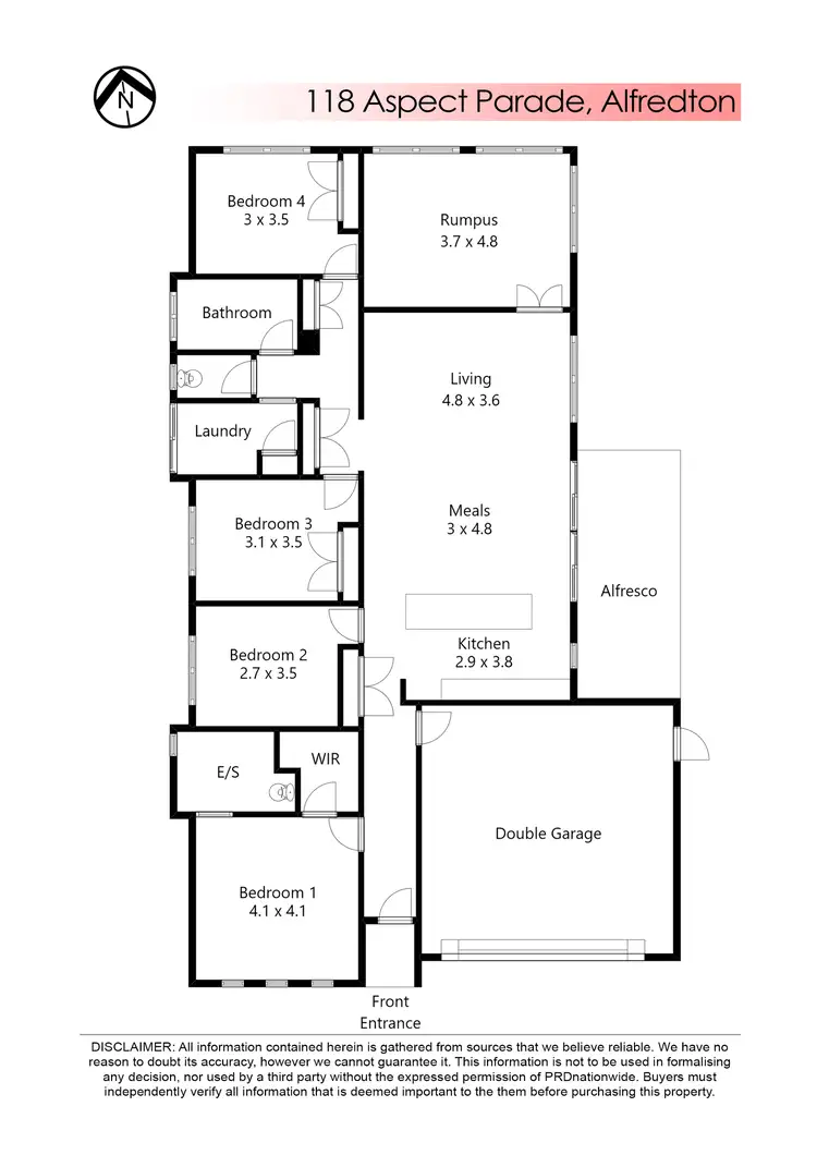 Floorplan of Homely house listing, 118 Aspect Parade, Alfredton VIC 3350