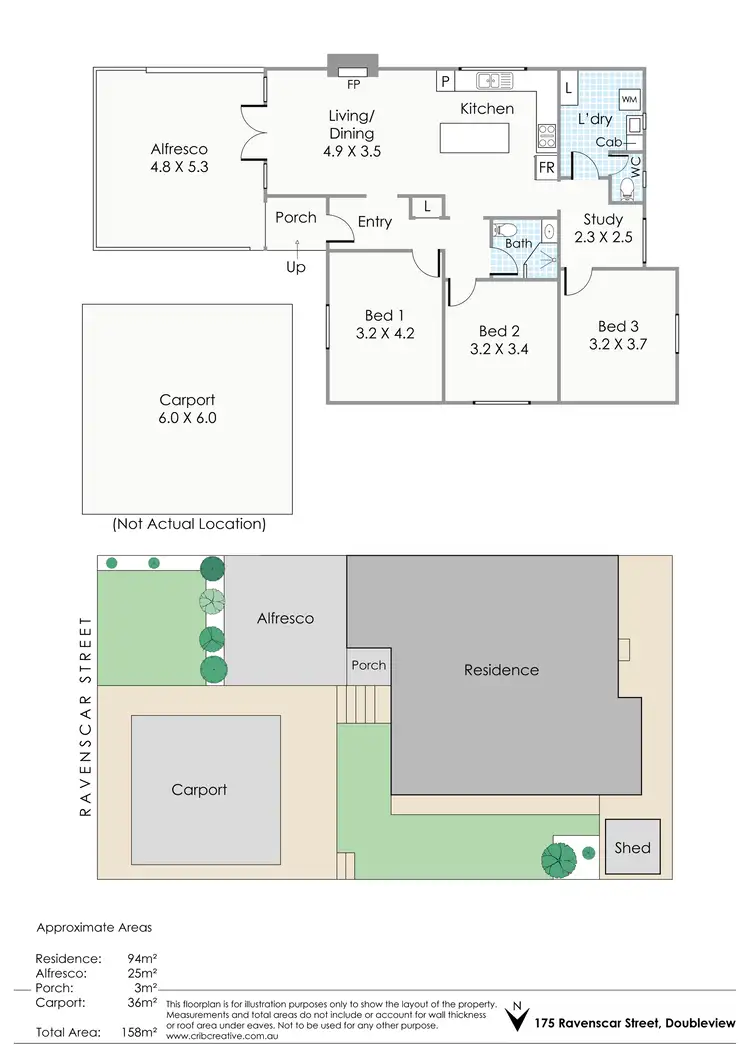 Floorplan of Homely house listing, 175 Ravenscar Street, Doubleview WA 6018