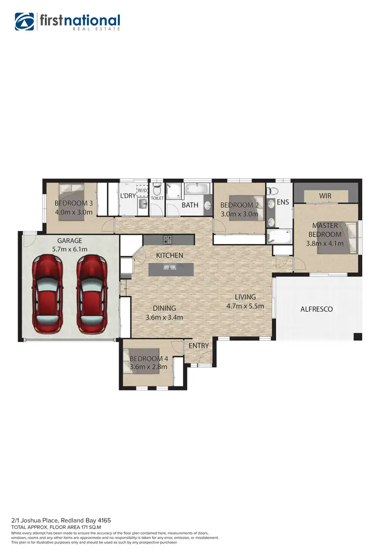 Floorplan of Homely house listing, 2/1 Joshua Place, Redland Bay QLD 4165