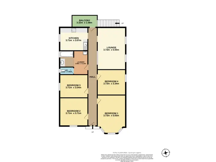 Floorplan of Homely house listing, 5 Monteith Street, Cringila NSW 2502