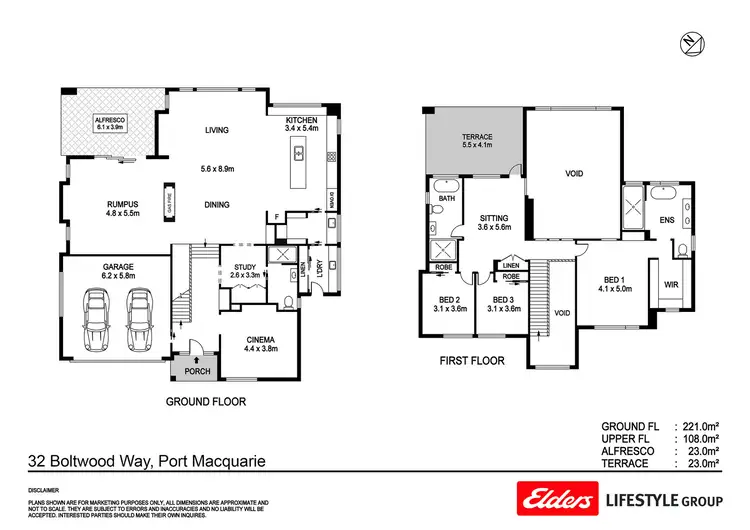 Floorplan of Homely house listing, 32 Boltwood Way, Thrumster NSW 2444