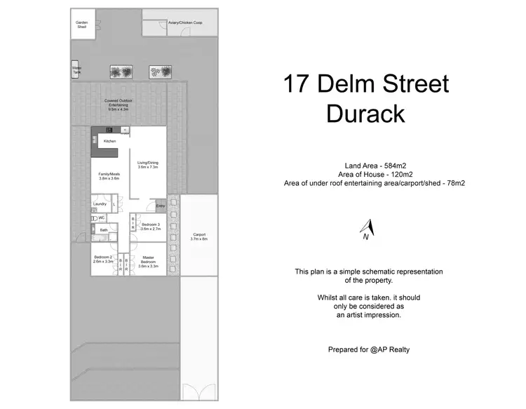 Floorplan of Homely house listing, 17 Delm Street, Durack QLD 4077