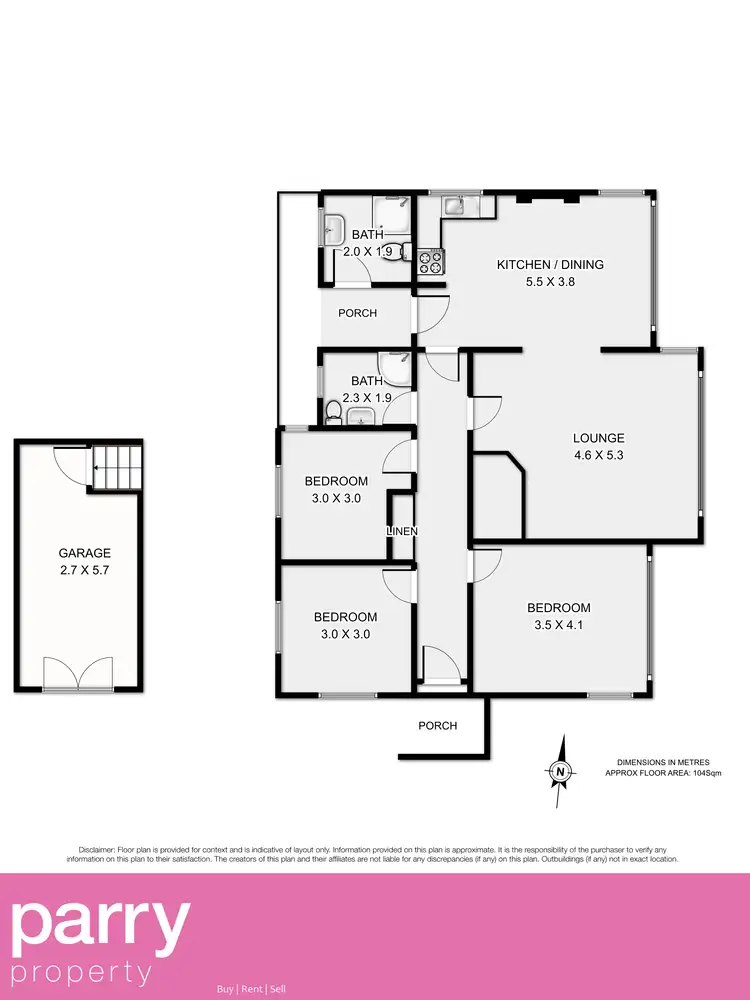 Floorplan of Homely house listing, 147 Flinders Street, Beauty Point TAS 7270