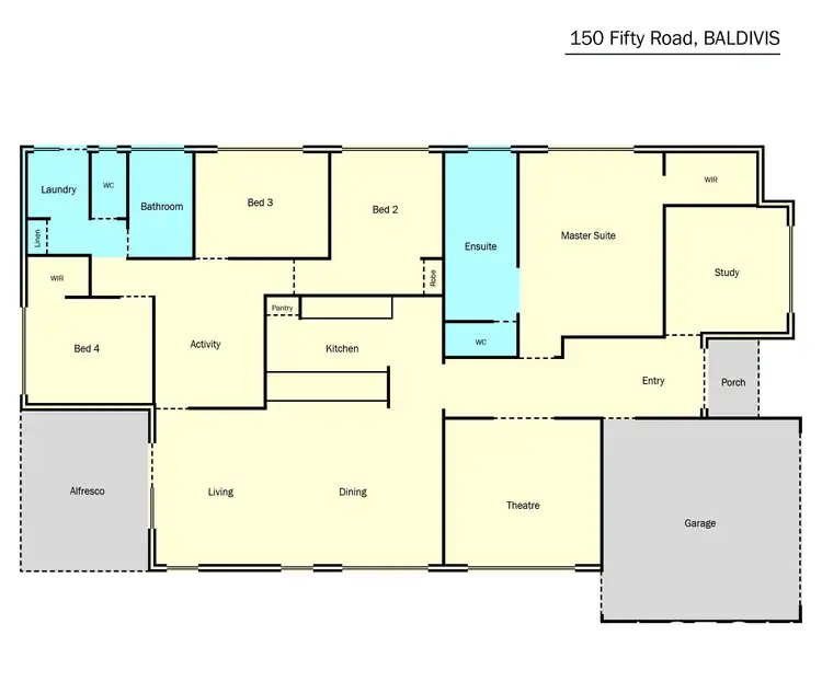 Floorplan of Homely house listing, 150 Fifty Road, Baldivis WA 6171