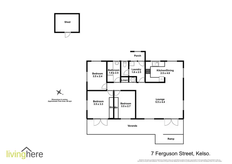 Floorplan of Homely house listing, 7 Ferguson Street, Kelso TAS 7270