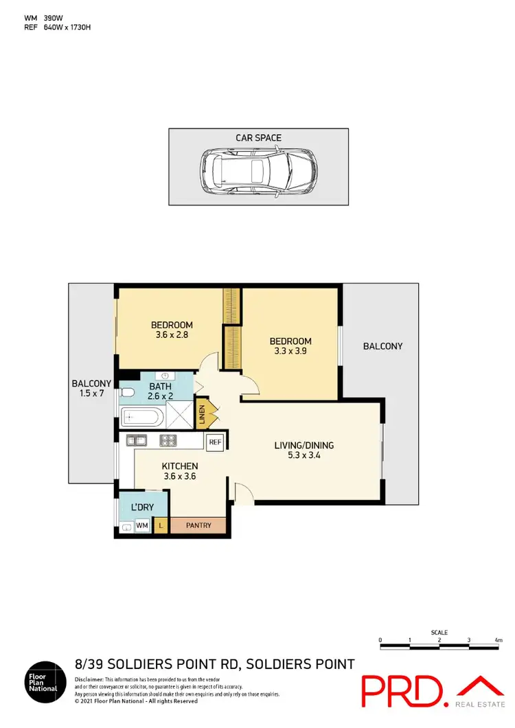 Floorplan of Homely apartment listing, 8/39 Soldiers Point Road, Soldiers Point NSW 2317