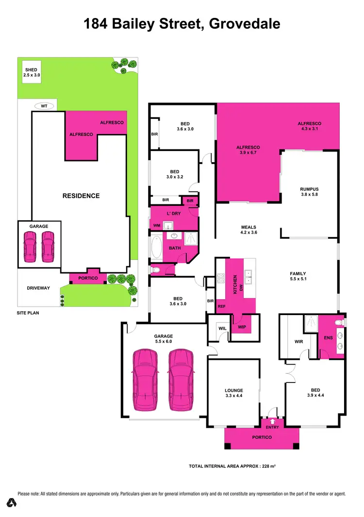 Floorplan of Homely house listing, 184 Bailey Street, Grovedale VIC 3216