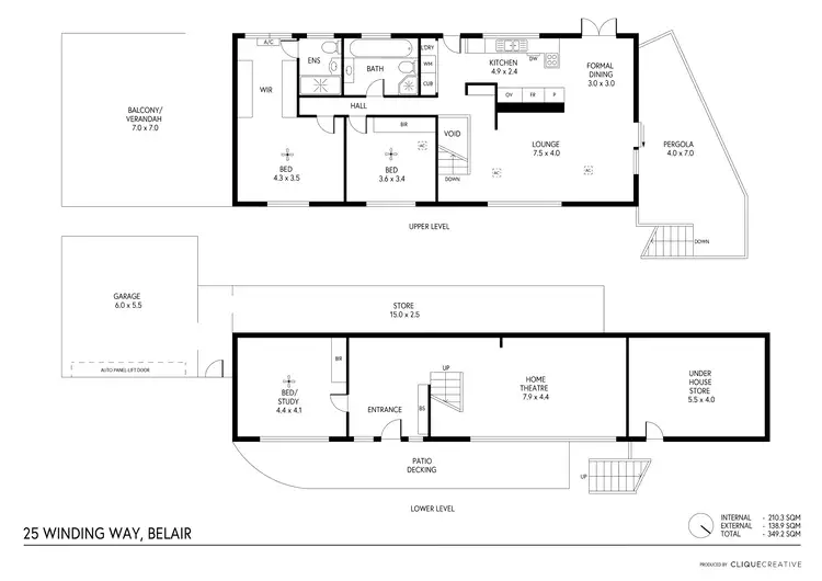 Floorplan of Homely house listing, 25 Winding Way, Belair SA 5052