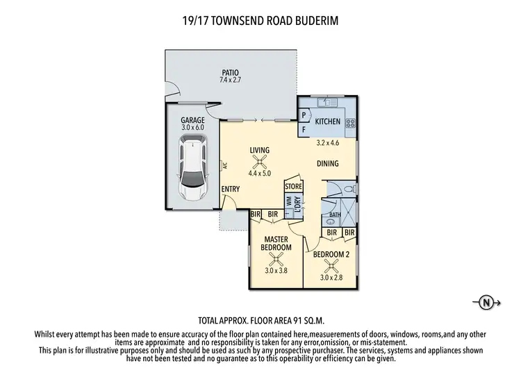 Floorplan of Homely villa listing, 19/17 Townsend Road, Buderim QLD 4556