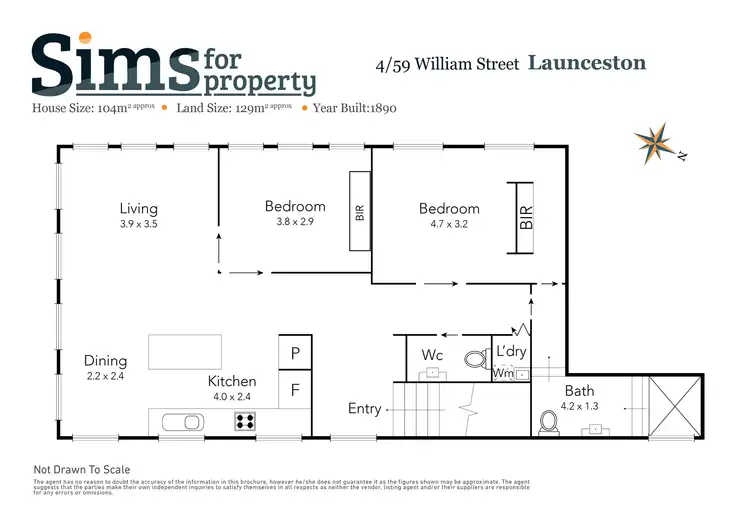 Floorplan of Homely apartment listing, 4/59 William Street, Launceston TAS 7250