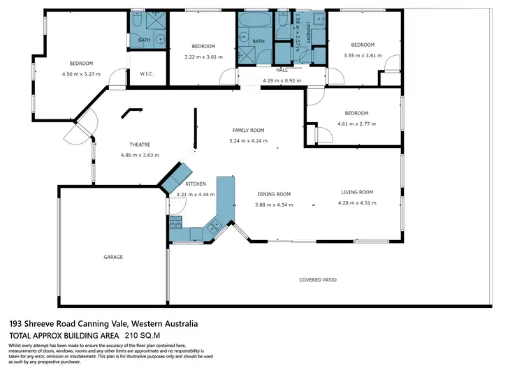 Floorplan of Homely house listing, 193 Shreeve Road, Canning Vale WA 6155