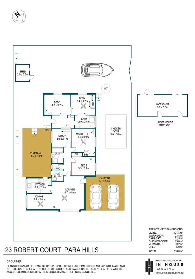 Floorplan of Homely house listing, 23 Robert Court, Para Hills SA 5096