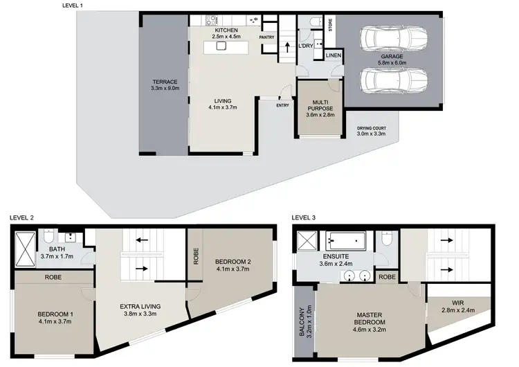 Floorplan of Homely townhouse listing, 48 Ivedon Street, Banyo QLD 4014