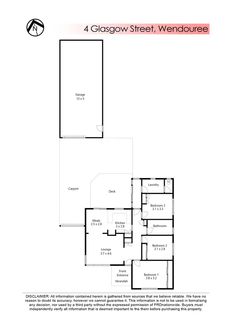 Floorplan of Homely house listing, 4 Glasgow Street, Wendouree VIC 3355