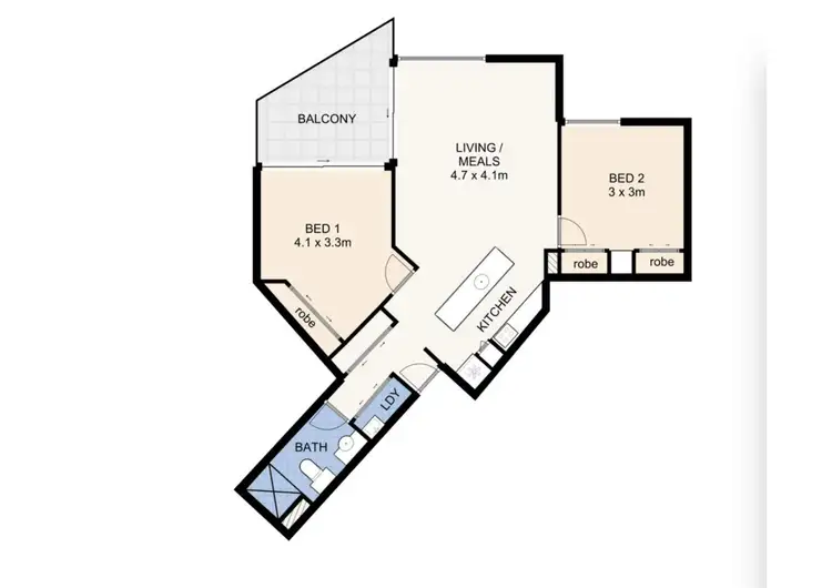 Floorplan of Homely apartment listing, 487/420 Queen Street, Brisbane City QLD 4000