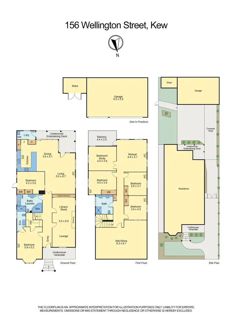 Floorplan of Homely house listing, 156 Wellington Street, Kew VIC 3101