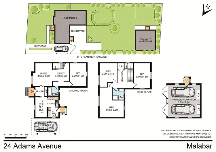 Floorplan of Homely house listing, 24 Adams Avenue, Malabar NSW 2036