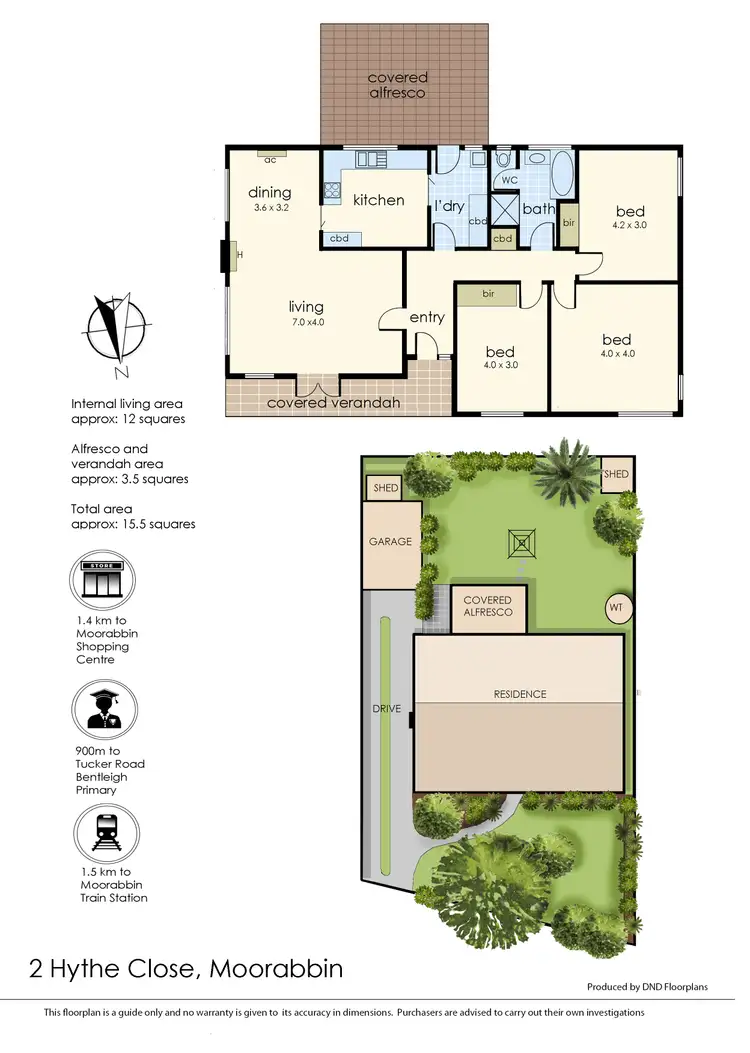 Floorplan of Homely house listing, 2 Hythe Close, Moorabbin VIC 3189