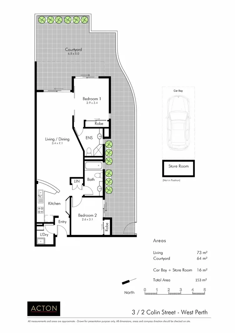 Floorplan of Homely apartment listing, 3/2 Colin Street, West Perth WA 6005