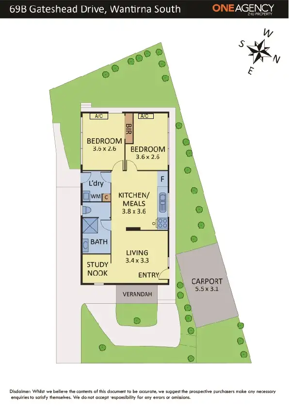 Floorplan of Homely house listing, 69B Gateshead Drive, Wantirna South VIC 3152