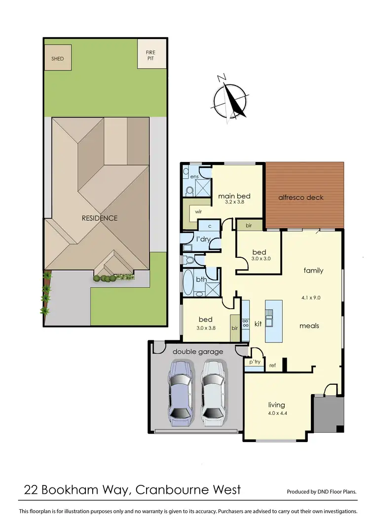 Floorplan of Homely house listing, 22 Bookham Way, Cranbourne West VIC 3977