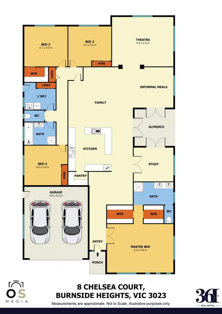 Floorplan of Homely house listing, 8 Chelsea Court, Burnside Heights VIC 3023