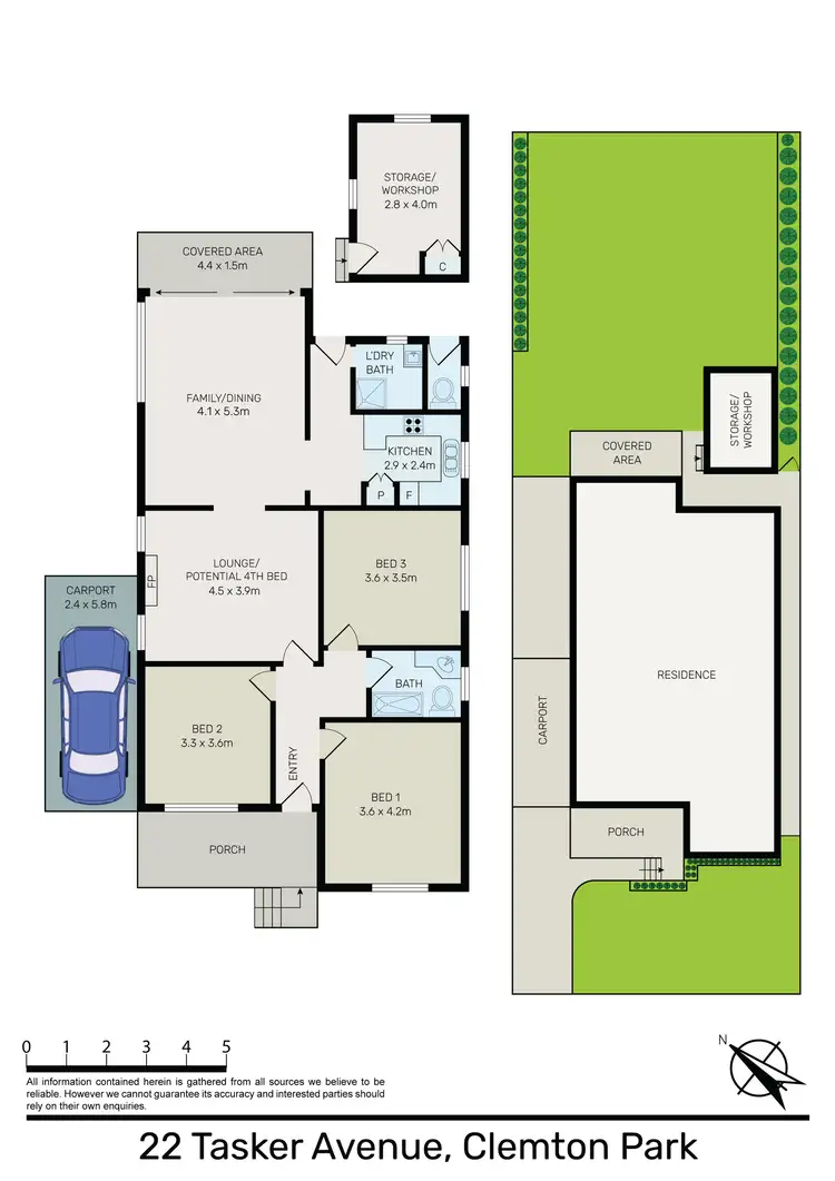Floorplan of Homely house listing, 22 Tasker Avenue, Clemton Park NSW 2206