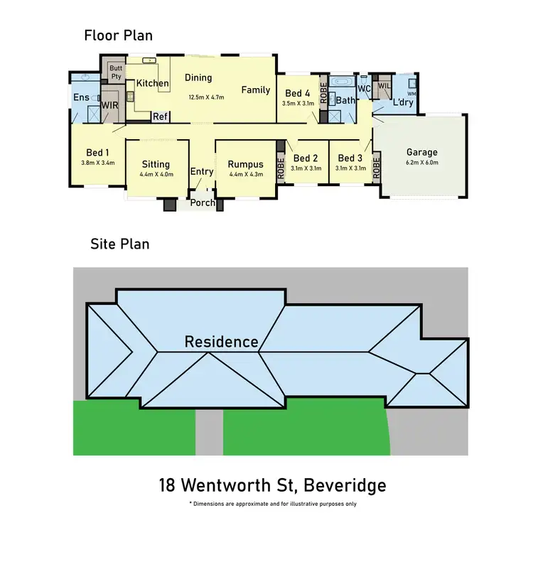 Floorplan of Homely house listing, 18 Wentworth Terrace, Beveridge VIC 3753
