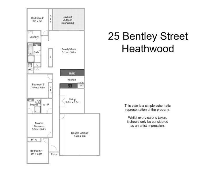 Floorplan of Homely house listing, 25 Bentley Street, Heathwood QLD 4110