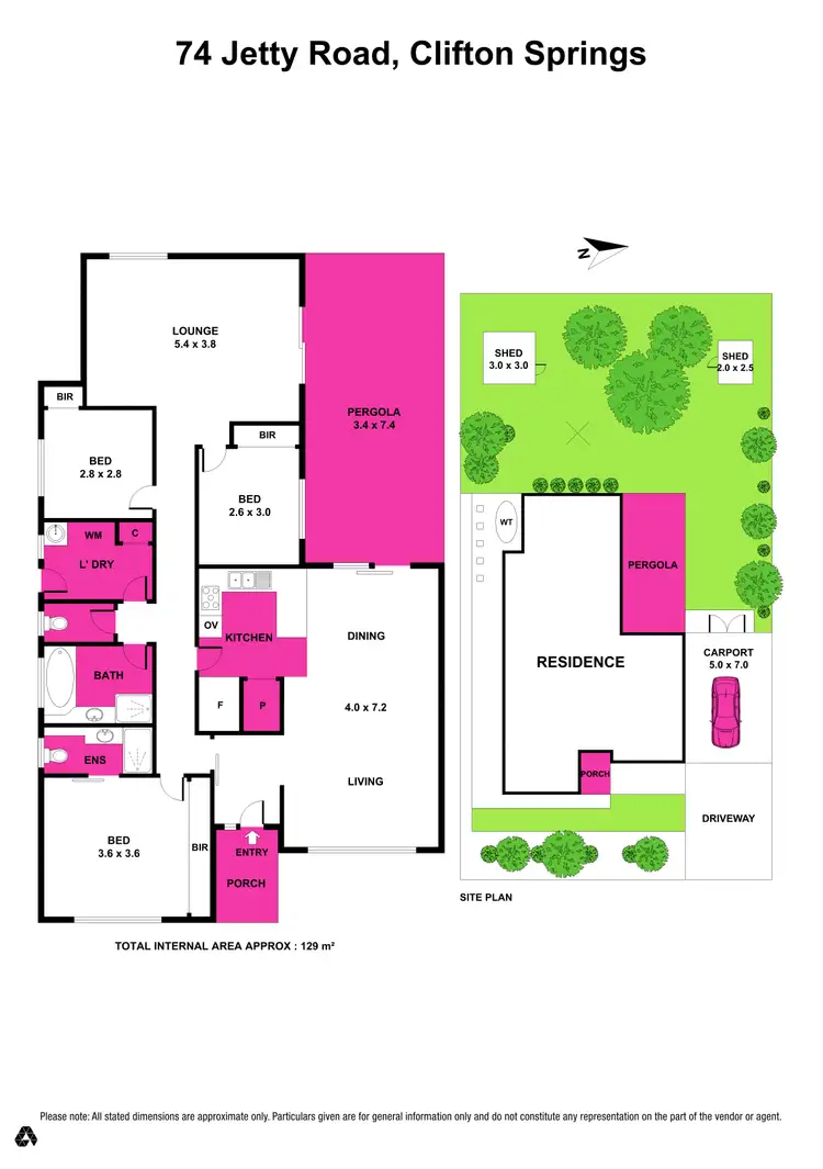 Floorplan of Homely house listing, 74 Jetty Road, Clifton Springs VIC 3222