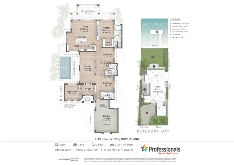 Floorplan of Homely house listing, 2140 Beaufort Way, Hope Island QLD 4212