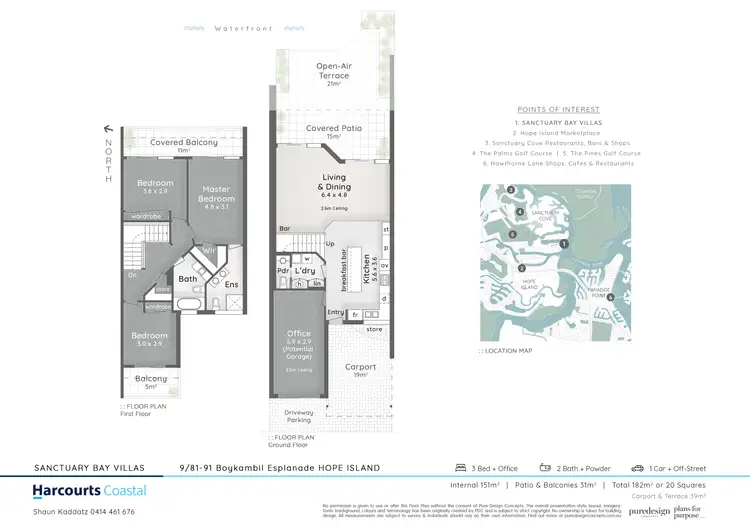 Floorplan of Homely villa listing, 9/81 Boykambil Esplanade North, Hope Island QLD 4212